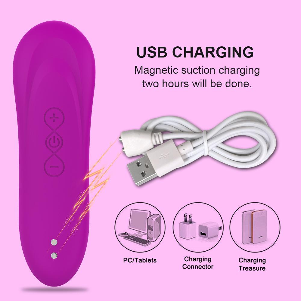 Russian Trade Silicone Teasing Massager: Rechargeable Vibrating Erotic Device for Women