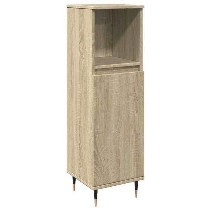 VidaXL Armoire salle de bain chêne sonoma 30x30x100 cm, armoire de rangement de salle de bain, armoire de bain, meuble de 849670