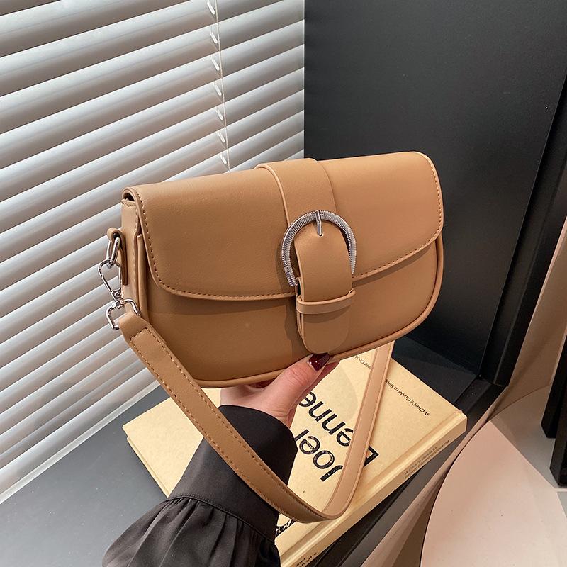 Летняя новая нишевая мода популярная универсальная сумка-малышка с пряжкой-булавкой через плечо, кроссбоди, женская сумка