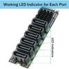 JoniSerl M.2 to SATA 3.0 Adapter [6-Port], RIITOP M.2 NVMe to 6 Ports SATA III Expansion Card Adapter 6Gbps with Chipset ASM1166