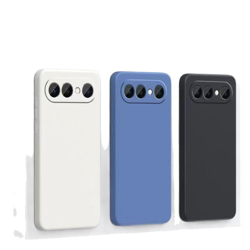 Чехол Vivo S50 Pro Mini, однотонный, из жидкого силикона, дизайн "Кубик Рубика", полноразмерная защита, ударопрочный, защита мягким прямым краем