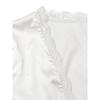 Women S V Neck Long Sleeve Lace Bow Open Front Top