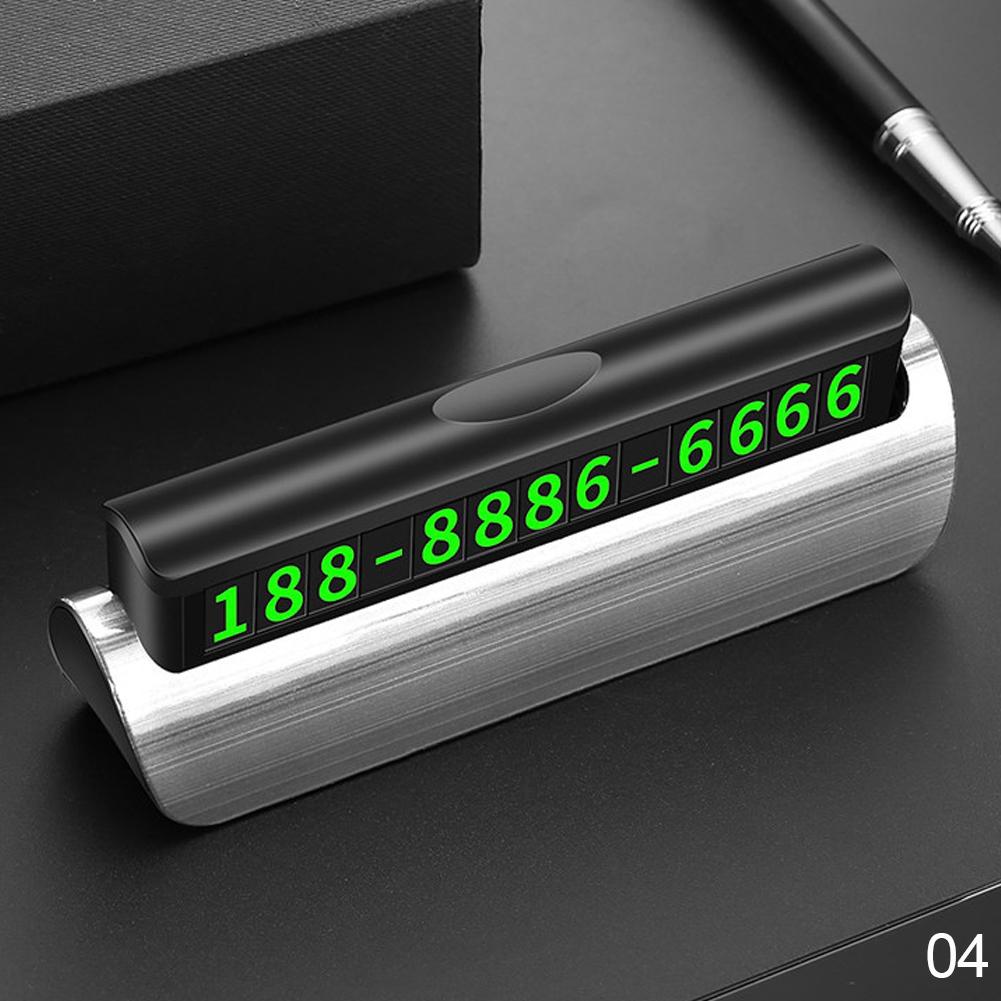 Скрытый светящийся автомобильный номерной знак, автомобильная наклейка, ночник, номер телефона в автомобиле для стайлинга автомобилей, временная парковочная карта