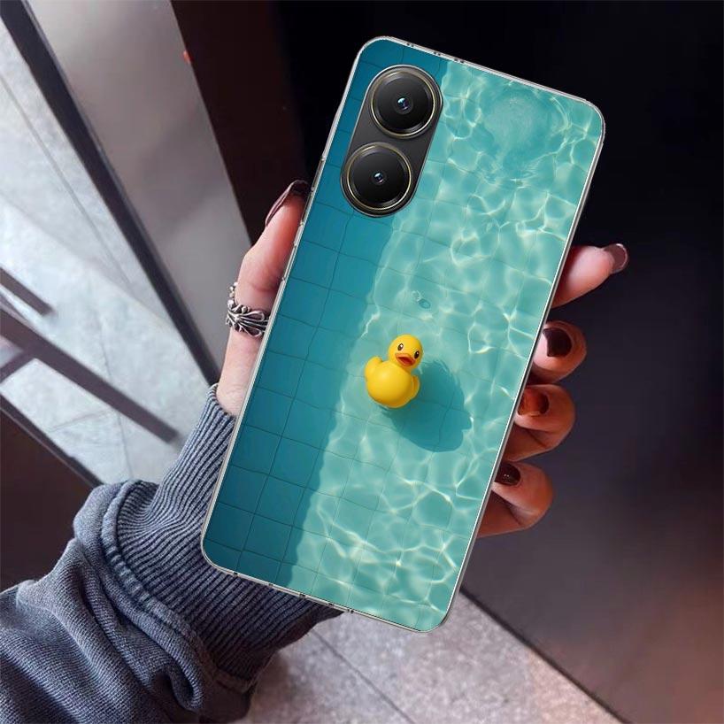 Rubber Ducks Swimming Pool Phone Case For Xiaomi Poco X7 X6 X5 Pro F7 Ultra Redmi 15C 15 13 13C 12 12C 10 10A 10C 9 9A 9C 9T She