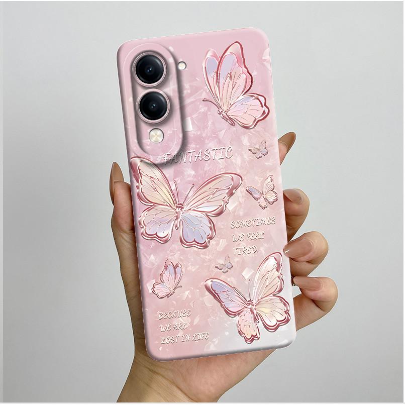 Для Vivo Y04 Y29s 2025 Чехол Эстетичный Роскошный Модный Милый Мягкий Силиконовый Чехол Ударопрочный Fundas Для Vivo Y29S 5G Y 04 Чехол для Телефона