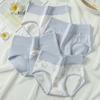 High Waist Panties Women Cotton Slimming Underwear Cute Print Briefs Breathable Ladies Underpants