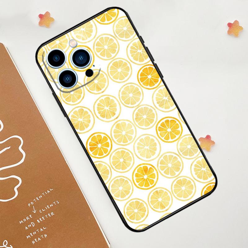 Чехол для телефона в виде лимона для iPhone 15 16 14 13 12 11 Pro Max Plus X XR XS 12 13 Mini Аксессуары для чехла