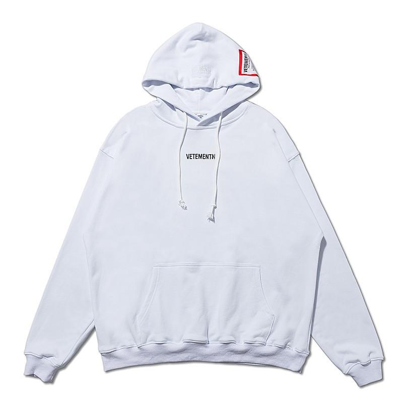 Unisex Cotton Hooded Sweatshirt With Letter Print Loose Fit Casual Long Sleeve Top Teens Adults