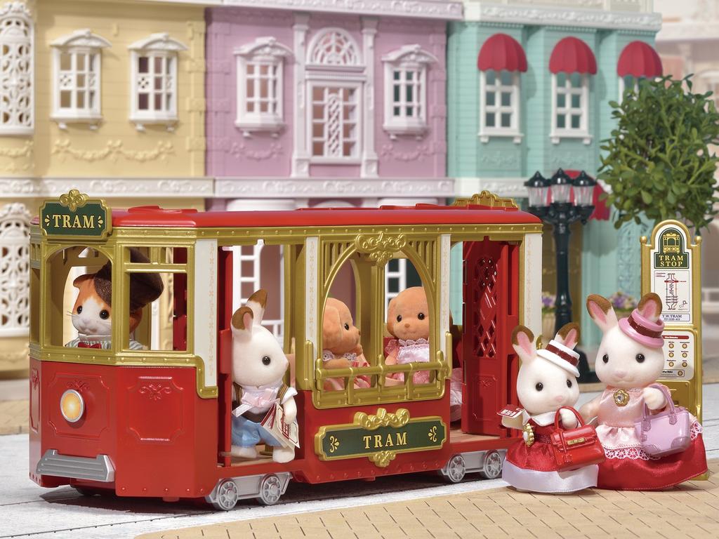 Городской трамвай Sylvanian Families в [Городке для вылазок] TV-01
