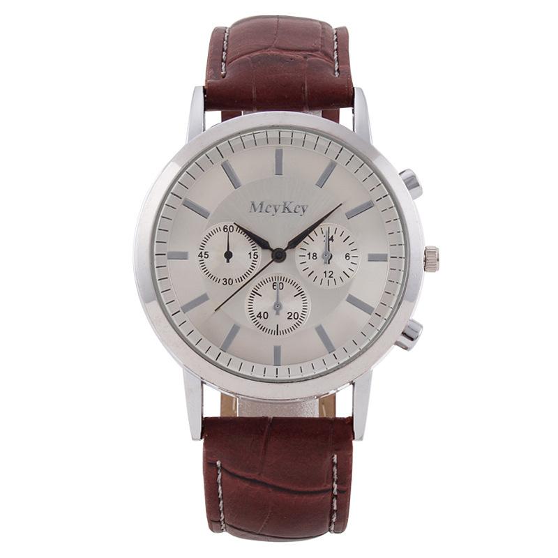 Экспорт спортивных мужских часов, мужских, с тремя глазами, циферблат, повседневные, поясные, кварцевые часы, обработка, настройка