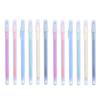 12pcs Color Neutral Pens Portable 0.5mm Fine Nib Simple Color Neutral Hand Account Writing Diary
