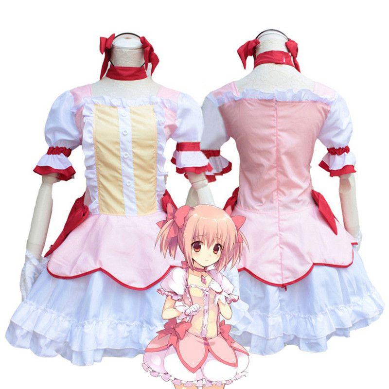 Мадока Канамэ Puella Magi Madoka Magica Косплей Костюм Элегантный Набор Платья Горничной
