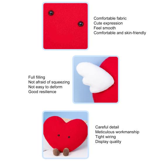 35 см мягкая подушка в форме сердца милая мультяшная кукла в форме сердца плюшевая подушка для спины