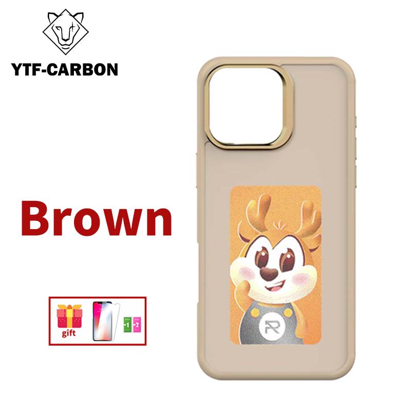 Чехол YTF-NFC для iPhone 16promax с E-ink экраном, четыре цвета, передача изображений для iPhone 15 14 13 Pro Max, чехлы для телефона DIY, 16 plus