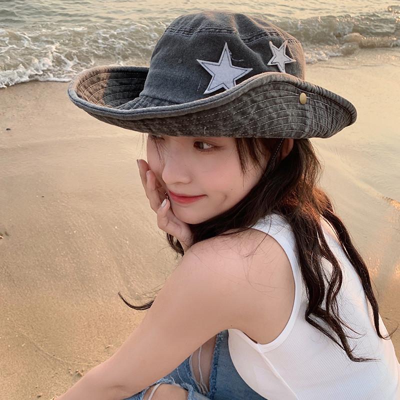 Западная Ретро Модная Ковбойская Шляпа Для Женщин Летняя Солнцезащитная Шляпа от Солнца Для Пеших Прогулок
