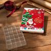 Holiday Countdown Box Christmas Gift Packaging Box Xmas Advent Calendar with 24 Slots DIY Fillable Empty Present Storage Party Supplies