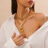 Multilayer Chain Choker Goth Hiphop Rock Necklace for Women Men Jewelry Accessories
