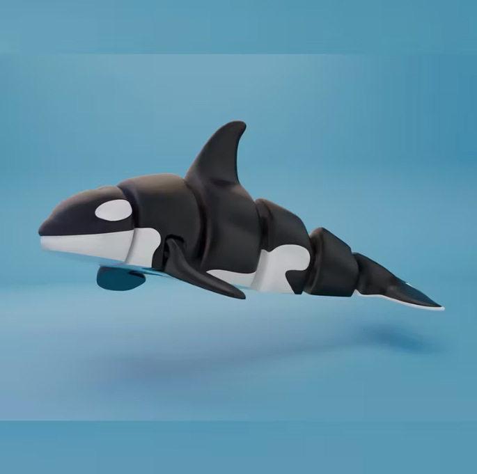 Экологичные 3D-печатные модели морских животных, имитация, креативные украшения, фигурки для интерактивной игры родителей и детей