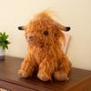 Cow Ornament Realistic Highland Cow Plush Toy Adorable Stuffed Animal for Home Farmhouse Desktop Decorations