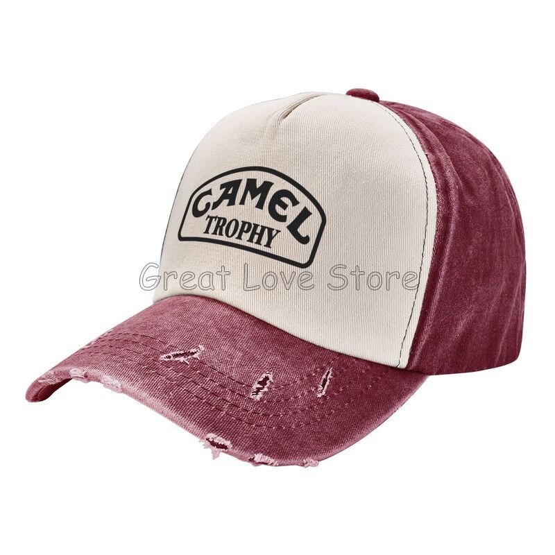 Кепка-бейсболка с принтом Camel Trophy, унисекс, регулируемая, с застежкой snapback, винтажная, из стираного хлопка, ковбойская кепка, ретро, козырек от солнца
