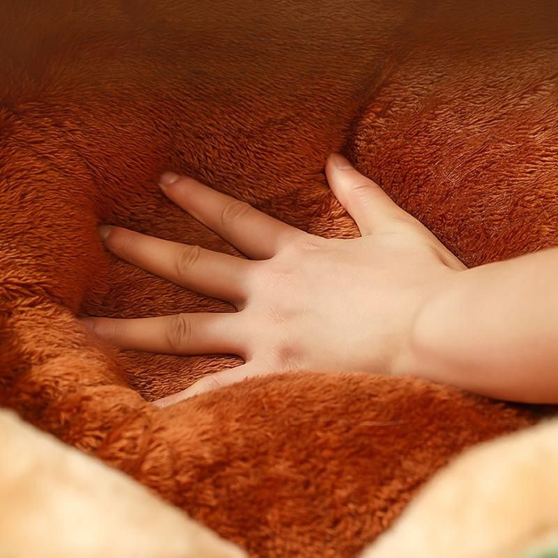 Роскошный домик для домашних животных, теплая и удобная зимняя кровать для кошек, новый мультяшный кактусовый лепесток, гнездо для собак и кошек, складные и моющиеся принадлежности для домашних животных