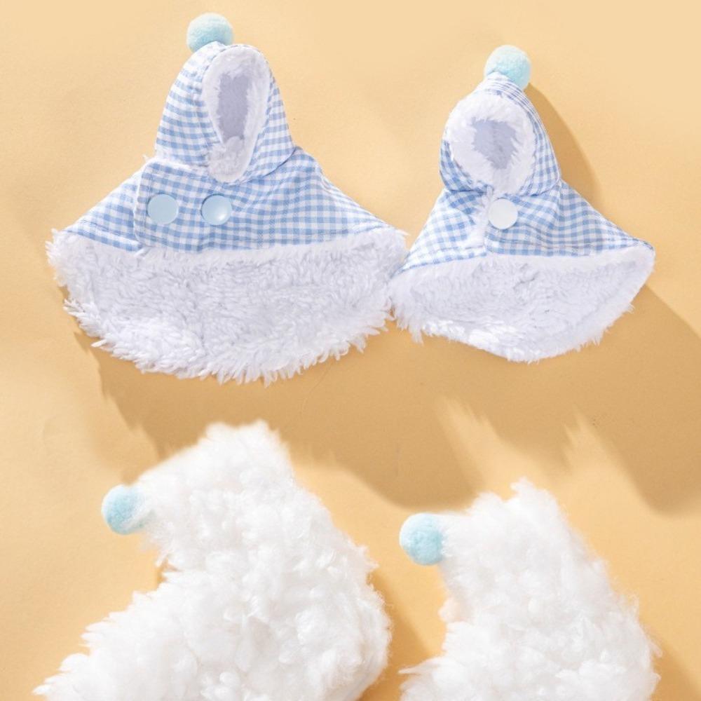 Thickened Warm Birds Coat Winter Plush Cape Hat Kit New Parrot Clothes  Pet Accessories