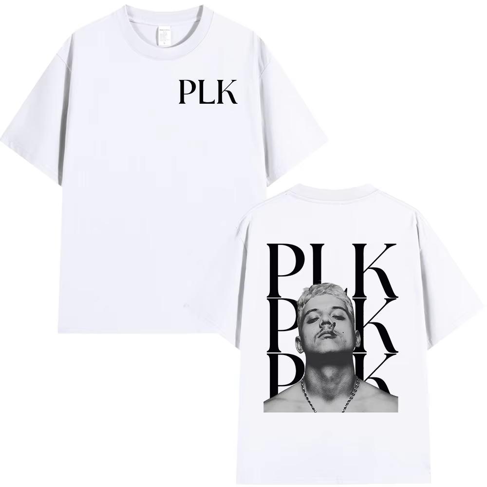 Rapper PLK portrait graphics music Tshirt Unisex Women 2026 New Summer Hip hop unisex ventilate Short sleeve shirt fan gifts
