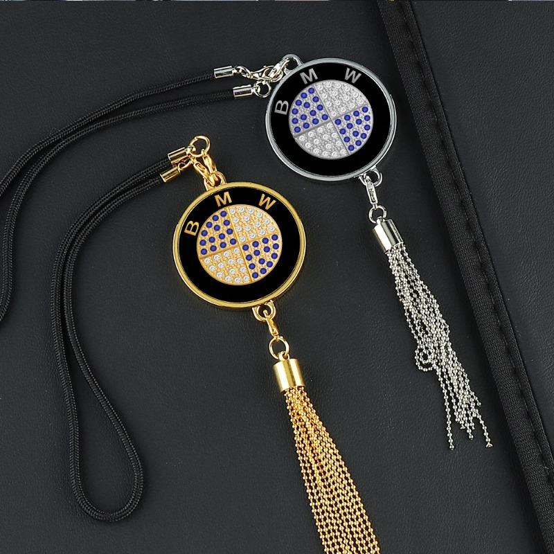 3D Металлическое Зеркало Заднего Вида Автомобиля Подвеска Украшение Аксессуары Для BMW M E46 E90 E60 F30 E39 F10 X1 X3 E87 E36 Performance