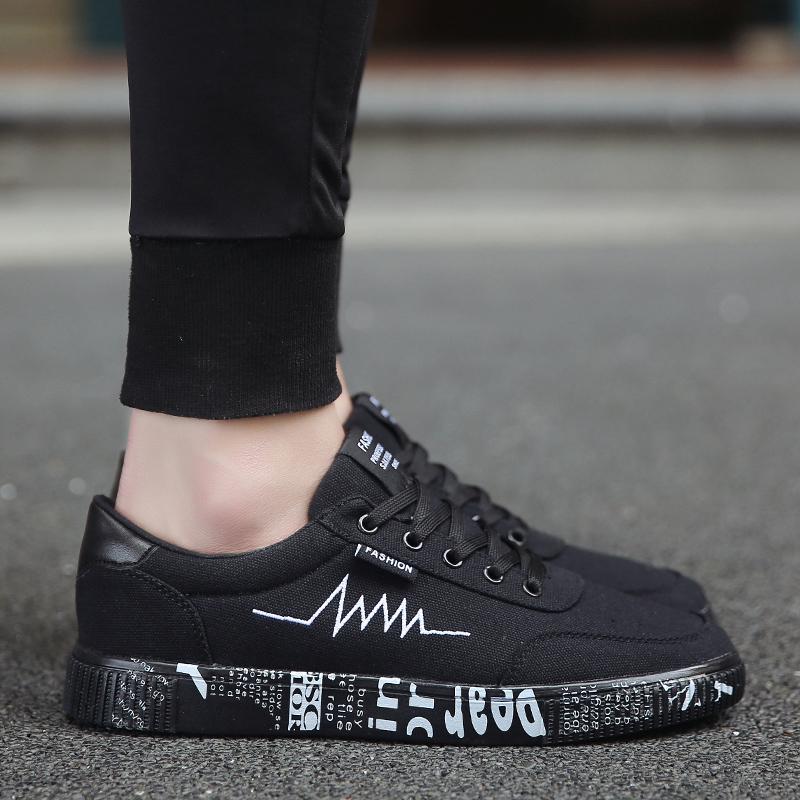 Весенне-летняя парусиновая обувь, мужские кроссовки, черные туфли, мужская повседневная обувь, мужская модная обувь