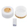 Desk Humidifier 500ml Wood Grain 7 Color LED Light 35dB Remote Control Aromatherapy Diffuser