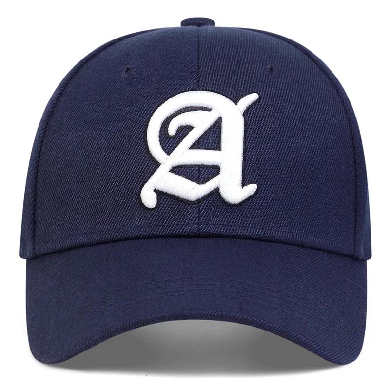 Унисекс бейсболки с вышивкой буквы A, весенне-осенняя уличная регулируемая повседневная шляпа, хип-хоп шляпа, солнцезащитная шляпа