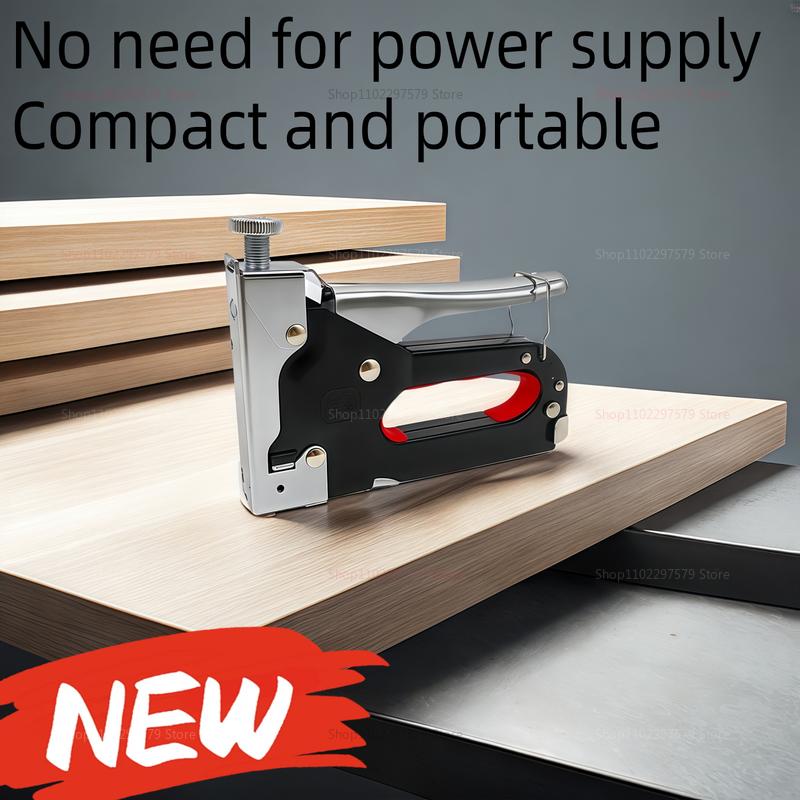 Прочный набор 3-в-1 MultiTool Сверхмощный степлер гвоздезабивной пистолет для обивки, столярных работ, крепежных материалов с 600 скобами для дома, DIY