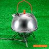 0.6L Stainless Steel Tea Kettle Portable Outdoor Camping Hiking Water Kettle Teapot Coffee Pot