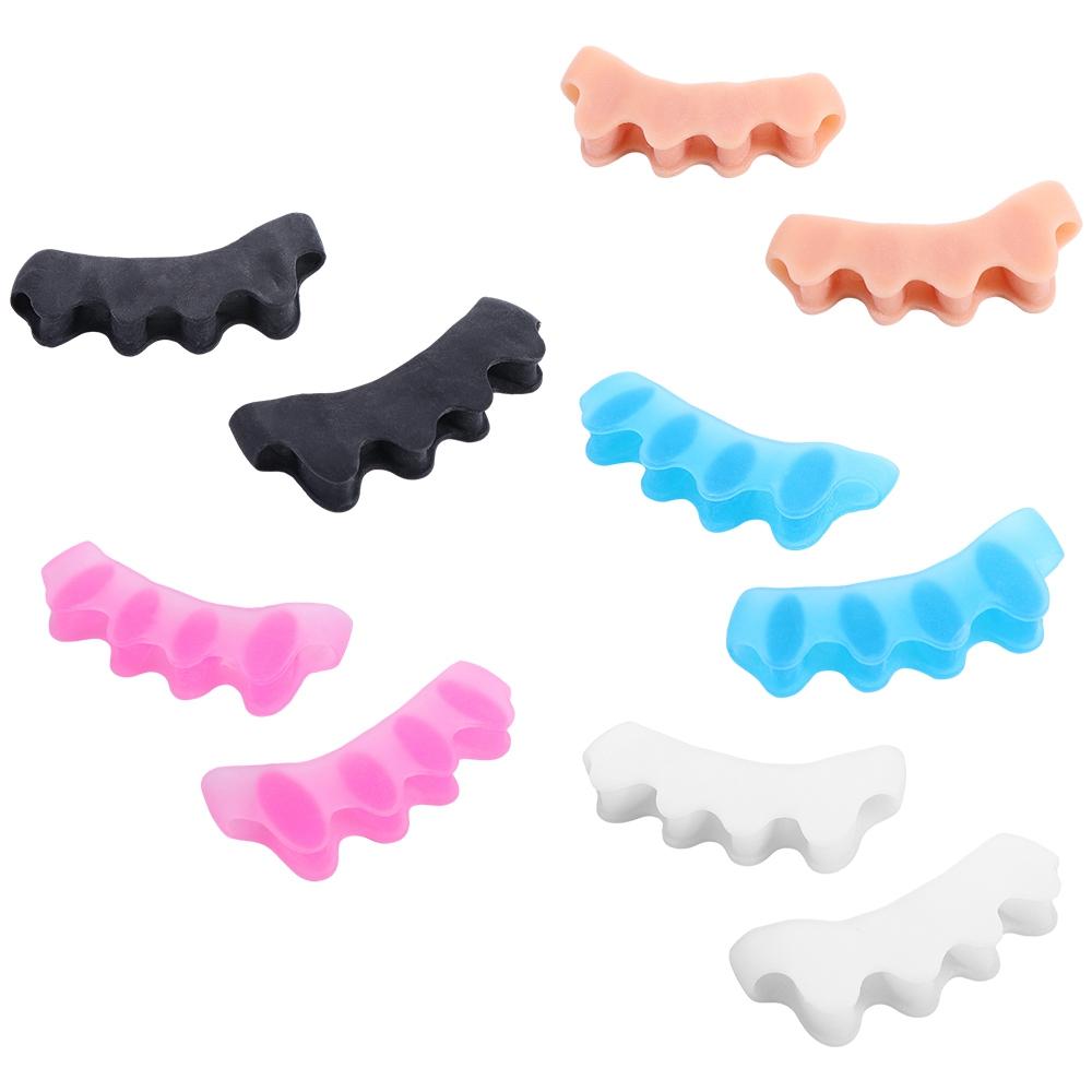 Корректор косточки большого пальца ноги Спейсер Уход за ногами Распорка Разделитель пальцев Вальгусный корректор Изделия для ортопедии пальцев Разделитель пальцев с пятью отверстиями