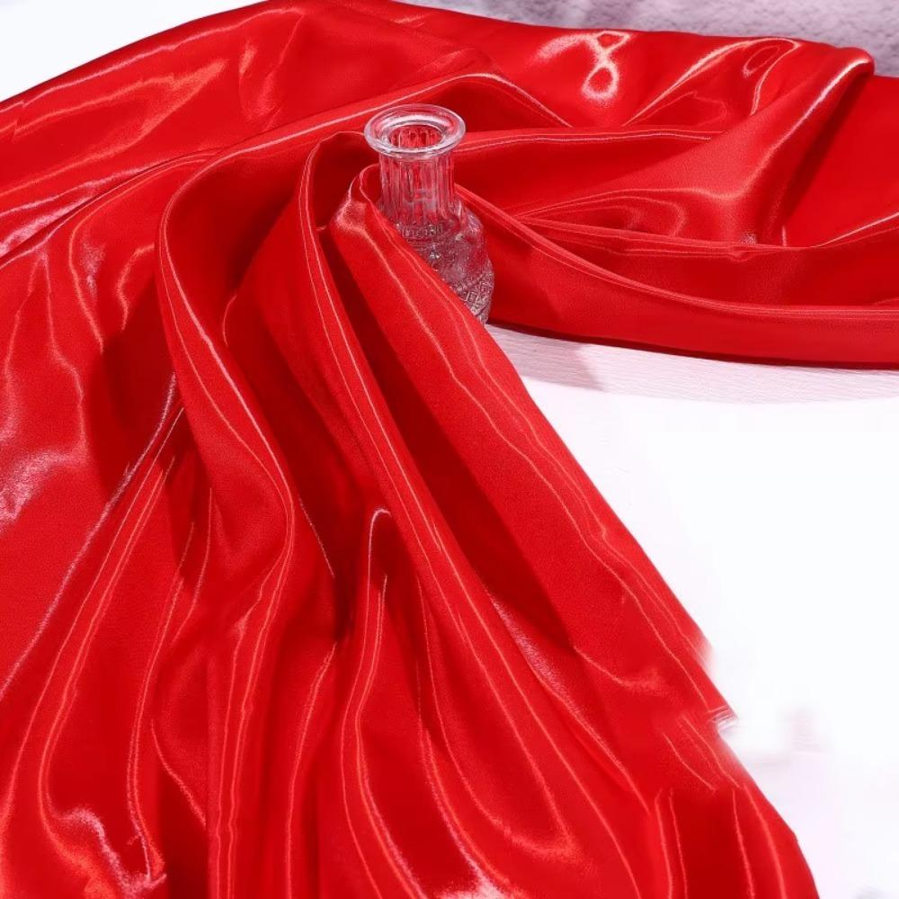 Полиэстер Жидкая Вода Сатин Ткань Утолщенная Натуральная Отражающая Ткань для Одежды Хрустальный Шелковый Сатин Свадебное Платье Декоративная