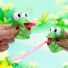 Creative Fidget Decompression pinch toy Frog Dinosaur Sticking Tongue Out Relieve Stress Children Fun Squeeze Interactive Toys