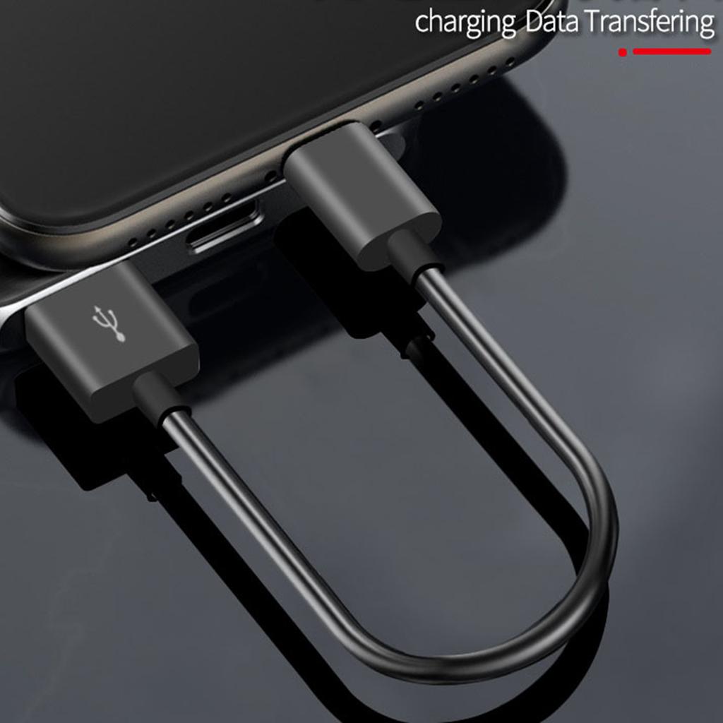 10 см короткий USB-кабель Type-C, высокоскоростной зарядный шнур, поддержка передачи данных для смартфонов серии 15