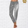 Женские белые точечные принты эластичные леггинсы для йоги Фитнес Бег Тренажерный зал Спортивные брюки для активного отдыха