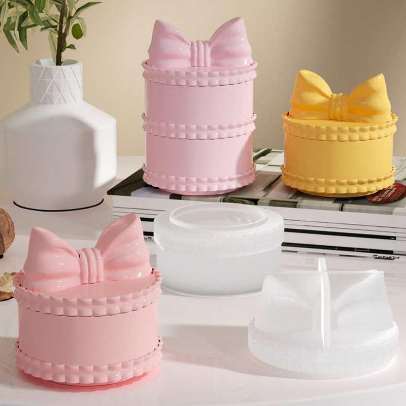 Набор для творчества «Кристальная эпоксидная stacking-игрушка» + Шкатулка для хранения лука + Силиконовая форма для создания коробочек для украшений и колец