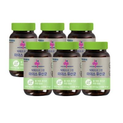 Пробиотики Lactobacillus для мамы из больницы Ча, 6 флаконов, 30 таблеток, 6 единиц