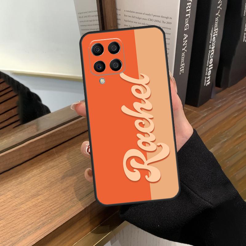 Персонализированный цвет имени для чехла телефона Samsung Galaxy M13 M23 M33 M53 M21 M31 M51 M30s M20 M12 M32 M52 M14 M34 M54