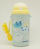 OSK (OSK) Shinapushu Water Bottle with Straw, Insulated, 450ml, Made In Japan, One-Touch Opening, Wide Mouth, Easy To Clean, Easy To Drink, Cute,