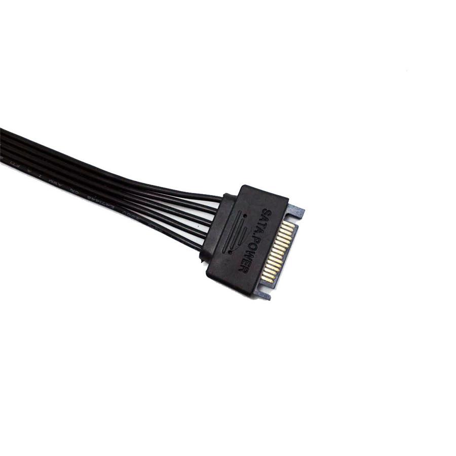 5PCS SATA Power 15 Pin 1 Male To 5 Female Splitter Hard Drive Adapter Cable Expa