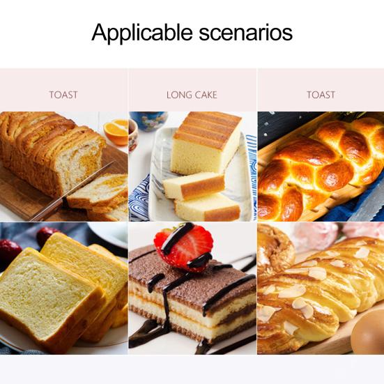 Baking Reusable Easy To Release High Temperature Resistant Bottom Line Design Bakeware Silicone Rectangle Shape Bread Mold