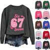 Ladies' Digital Printed Casual Long Sleeved Hooded Sweatshirt Top