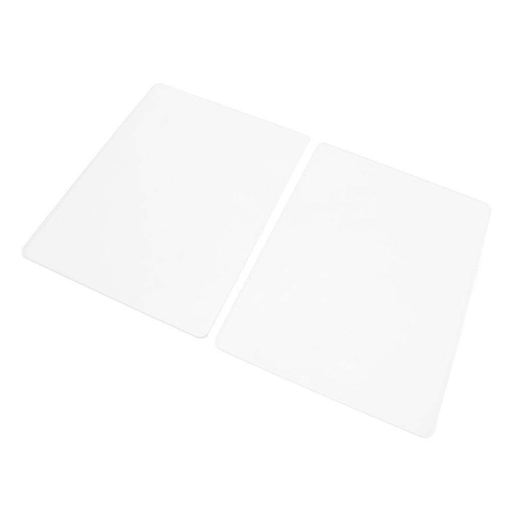 2PCS Embossing Mat Plates 3mm Thick Acrylic Backing Pad for Paper Leather Fabric Crafting Scrapbooking Card Making