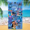 Western Anime Pattern Soft Thick Microfiber Large Towel For Children Beach Swimming