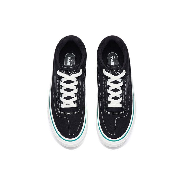 Anta Aoli MD Skateboard Прочные низкие кроссовки женские кроссовки черные белые 122238013-7