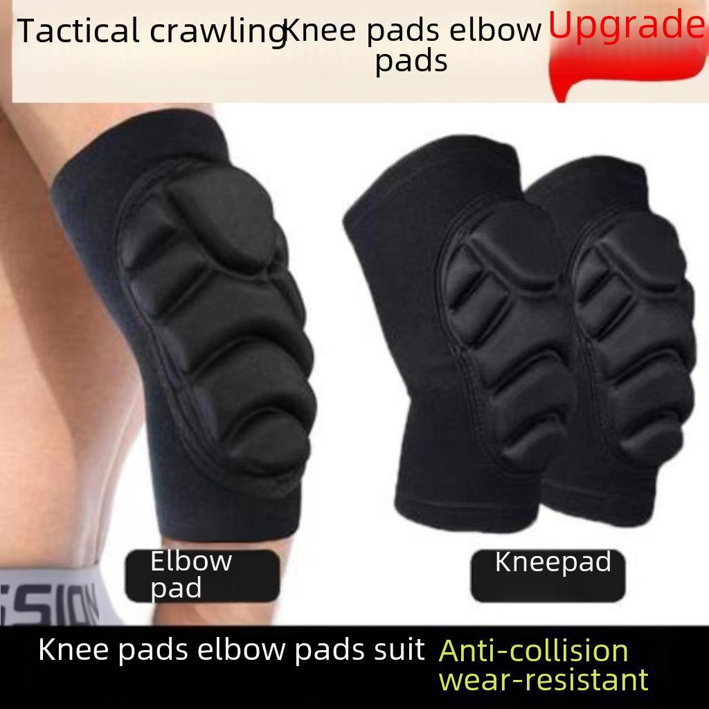 Тактические наколенники и налокотники Thunderbolt Sports для защиты от столкновений, футбола, волейбола, катания на лыжах