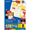 Color Laser Color Copy Label Glossy 6 Sides 100 Sheets LBP-G1906